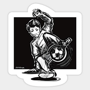 Freestyle Soccer Boy Sticker